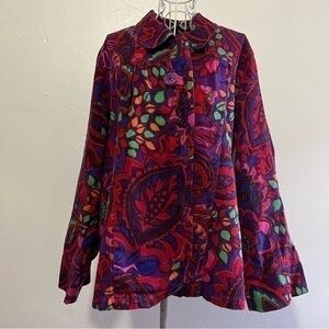 Choices colorful jacket, Size 3X. EUC.